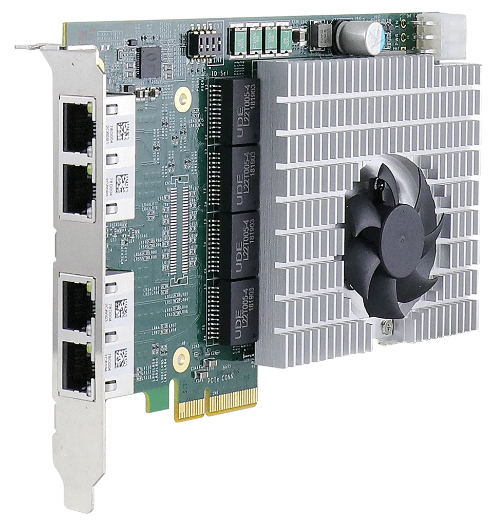 APROtech GmbH_Components_Accessories_4-port 5GBASE-T PoE+ PCIe card [4x 5GigE, 4x PoE+]