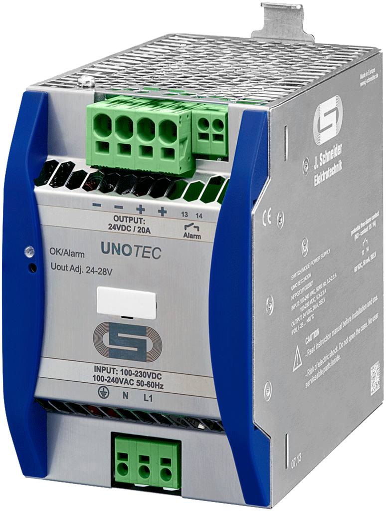 Systemkomponenten & Zubehör_Components_Accessories_Switching power supply [DIN-rail mount] - 480W [AC IN 100-240V, DC OUT 24V, 20A]