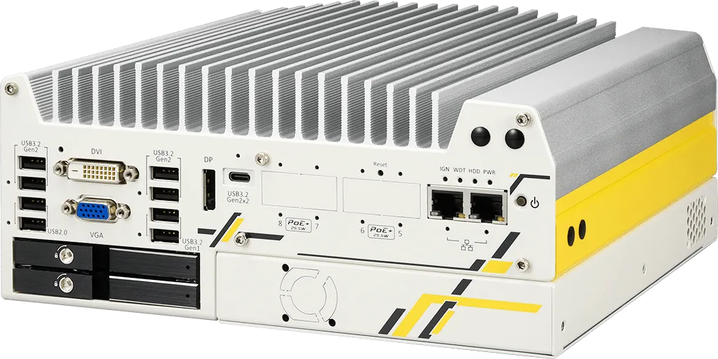 Rugged Embedded: Performance_Box-PC_GOLUB 9200VTC | Barebone [4x M12 w/PoE+, 1x PCIe]