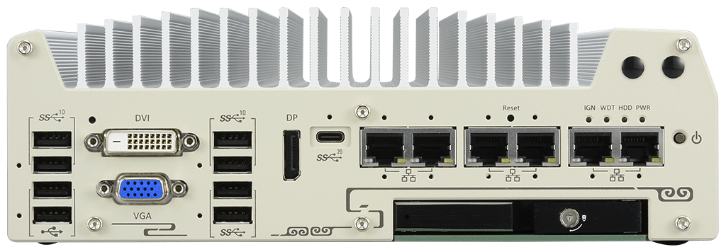 Rugged Embedded: Performance_Box-PC_GOLUB 9006LP-PoE | Barebone [5x 2.5GigE, 1x GigE, 4x PoE+]