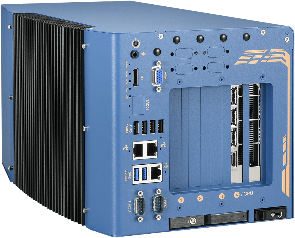 Rugged Embedded: Performance_Box-PC_CamCollect® 10108GC-10G | Barebone [4x PCIe]
