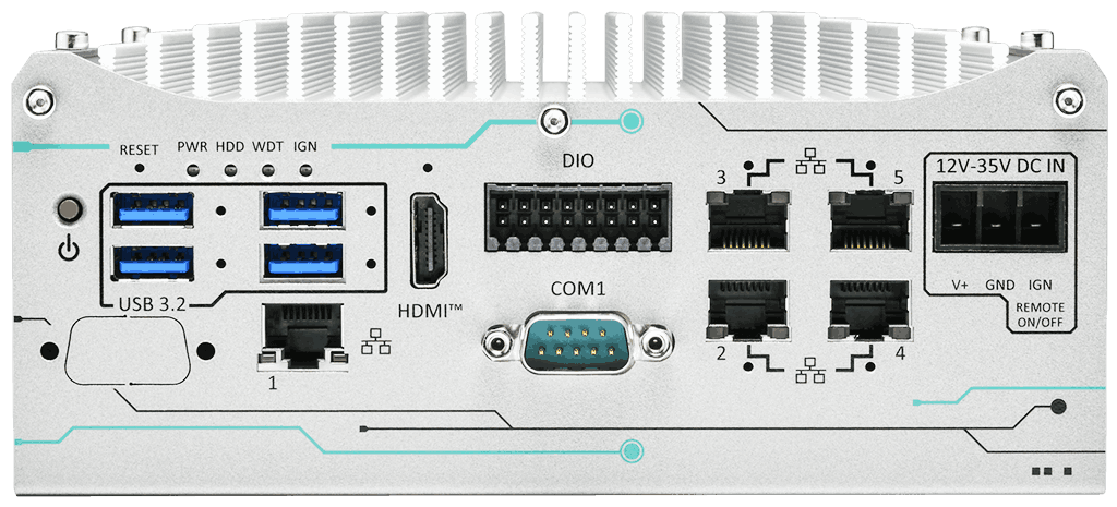 Rugged Embedded: Performance_Box-PC_GOLUB 960 [1x 2.5GigE, 4x GigE ]
