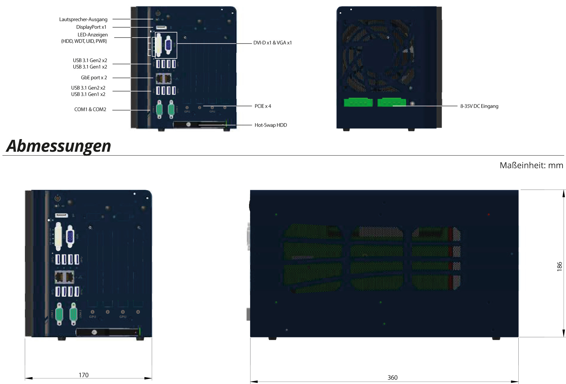 Rugged Embedded: Performance_Box-PC_CamCollect® 8108