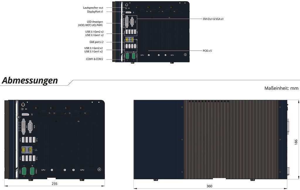 Rugged Embedded: Performance_Box-PC_CamCollect® 8208