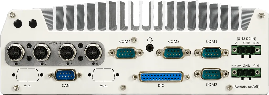 Rugged Embedded: Performance_Box-PC_GOLUB 9100VTC | Barebone [4x M12 w/PoE+]