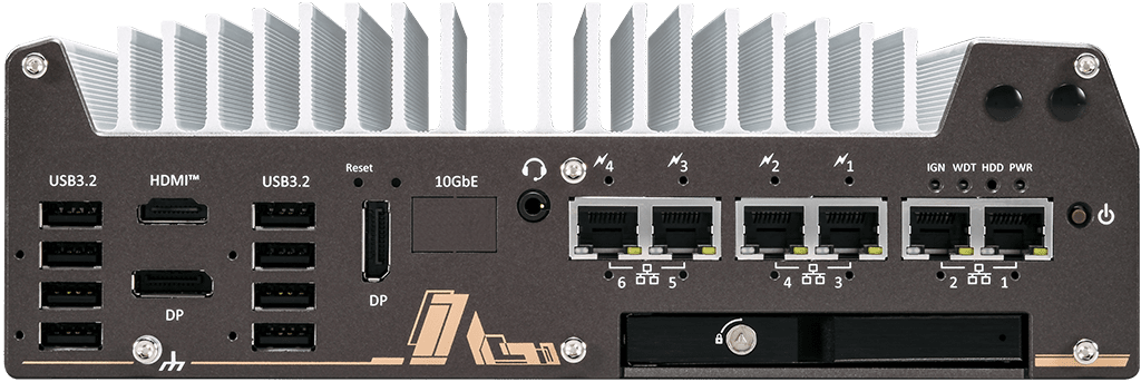 Rugged Embedded: Performance_Box-PC_GOLUB 11006LP | Barebone [5x 2.5GigE, 1x GigE]