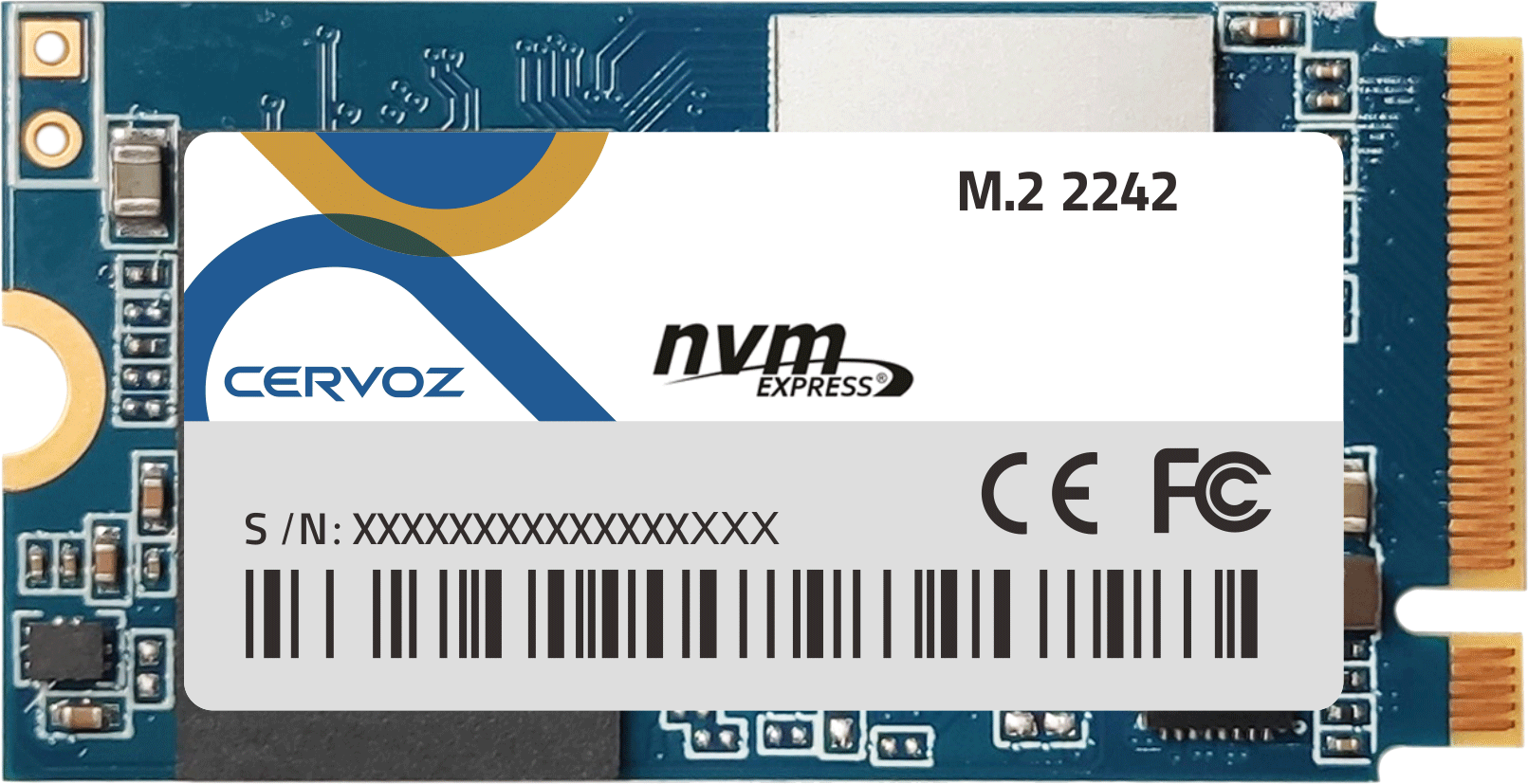 Systemkomponenten & Zubehör_Components_Accessories_M.2 2242 (NVMe PCIe Gen. III x4) SSD, TLC [0°C ~ 70°C] - 128GB