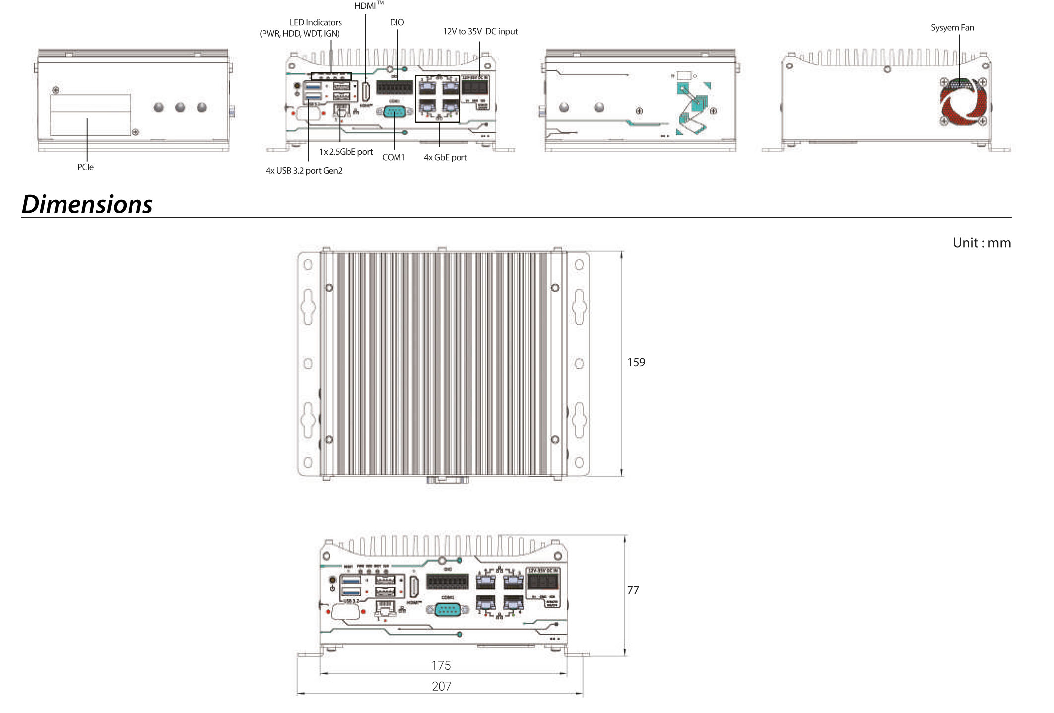 Rugged Embedded: Performance_Box-PC_GOLUB 960 [1x 2.5GigE, 4x GigE ]