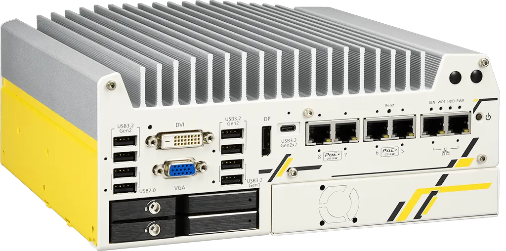 Rugged Embedded: Performance_Box-PC_GOLUB 9208VTC | Barebone [8x PoE+, 1x PCIe]