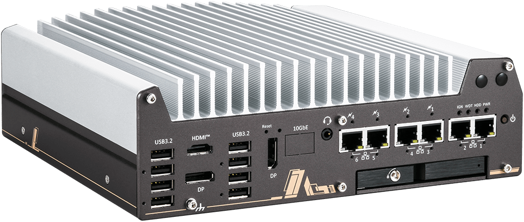 _Box-PC_GOLUB 11006LP-PoE-10G| Barebone [1x 10GigE, 5x 2.5GigE, 1x GigE, 4x PoE+]