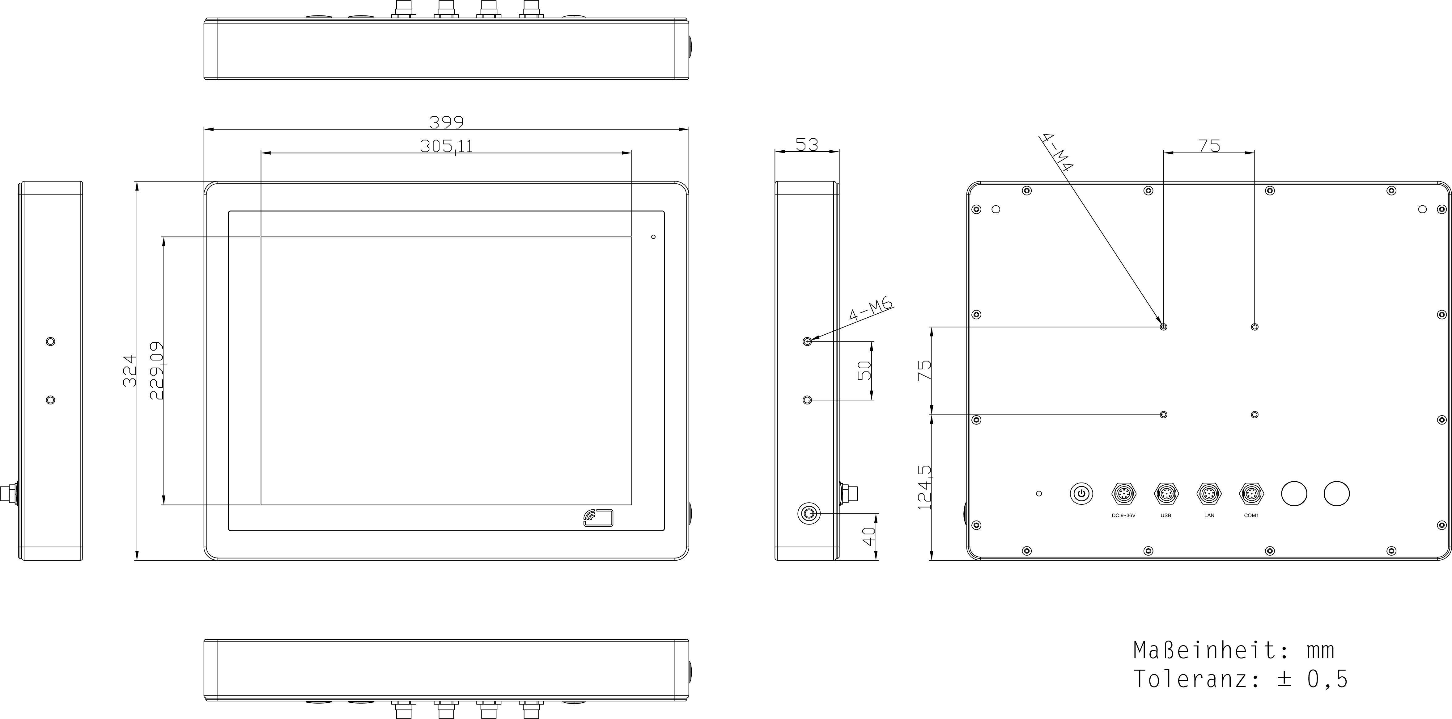 PPCs: Wall Mount_Panel-PC_EAGLE AP 15-S8-WT | Intel® Core™ i3-8145UE [Stainless Steel 304, RTW]