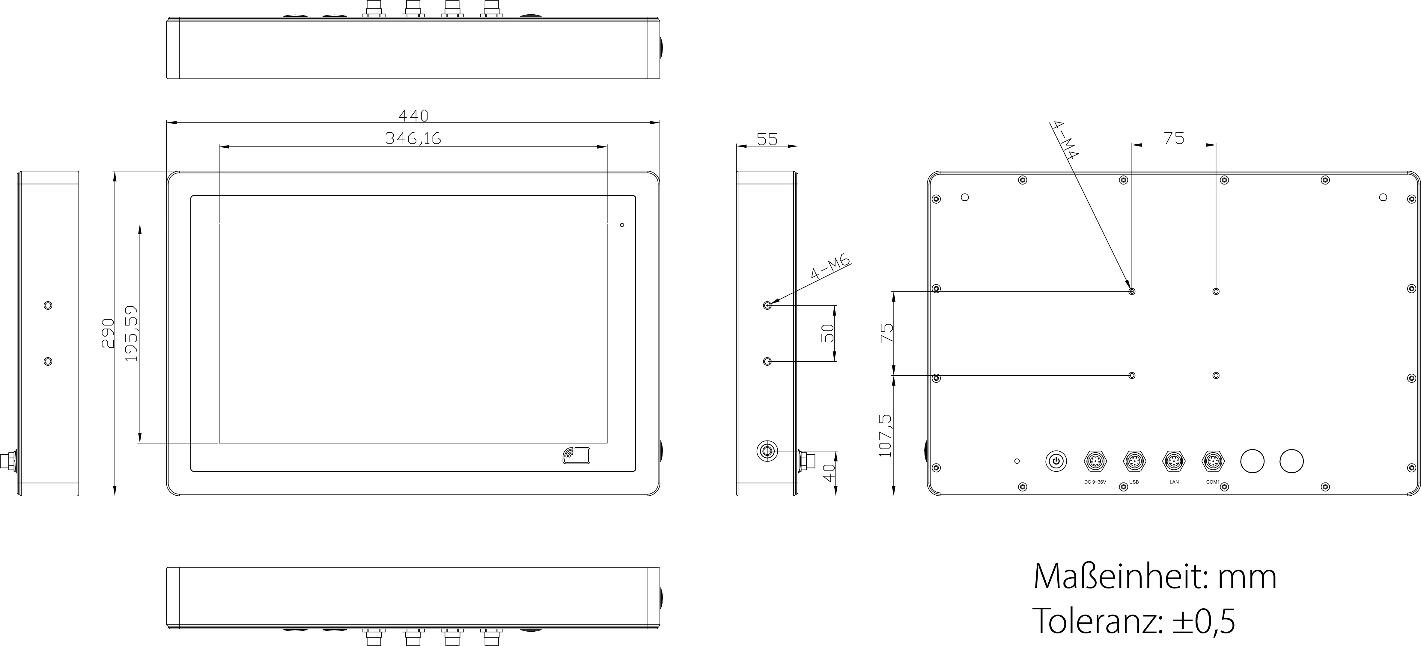 End-of-Life (EOL)_Panel-PC_EAGLE AP 16-EC | 4GB RAM [Stainless Steel 304, PCT]
