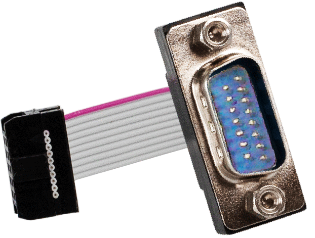 APROtech GmbH_Components_Accessories_Kabel-Set - Cable [DIO Flat Cable to DB15 male cable, 4.5cm]