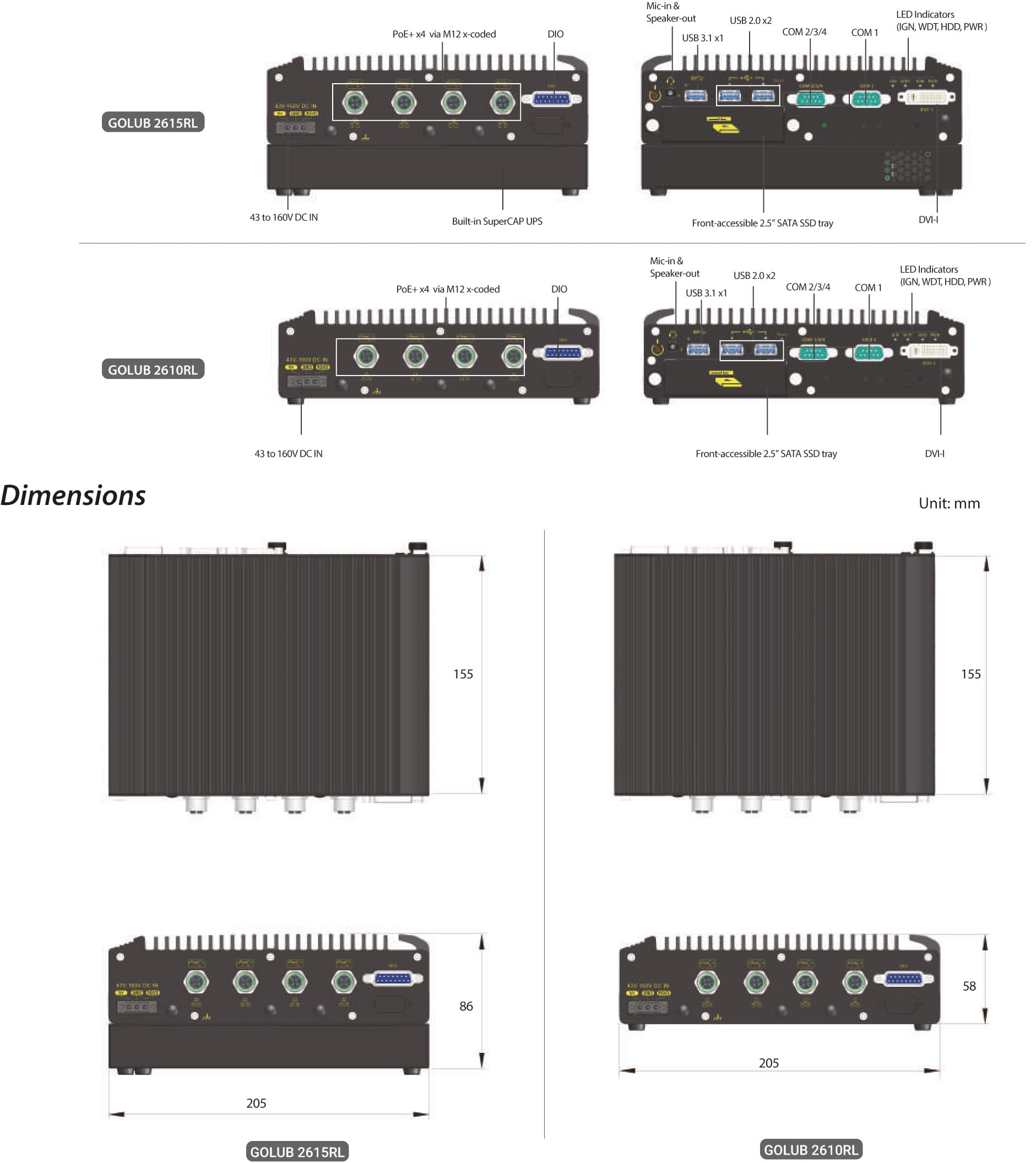 _Box-PC_GOLUB 2610RL | Intel® Atom® x6425E