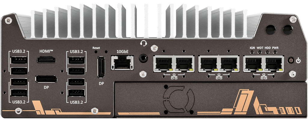 _Box-PC_GOLUB 11006E-PoE-10G| Barebone [PCIe, 1x 10GigE, 5x 2.5GigE, 1x GigE, 4x PoE+]