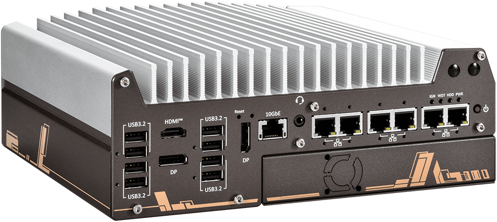 _Box-PC_GOLUB 11006E-PoE-10G| Barebone [PCIe, 1x 10GigE, 5x 2.5GigE, 1x GigE, 4x PoE+]