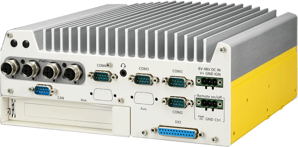 Rugged Embedded: Performance_Box-PC_GOLUB 9200VTC | Barebone [4x M12 w/PoE+, 1x PCIe]
