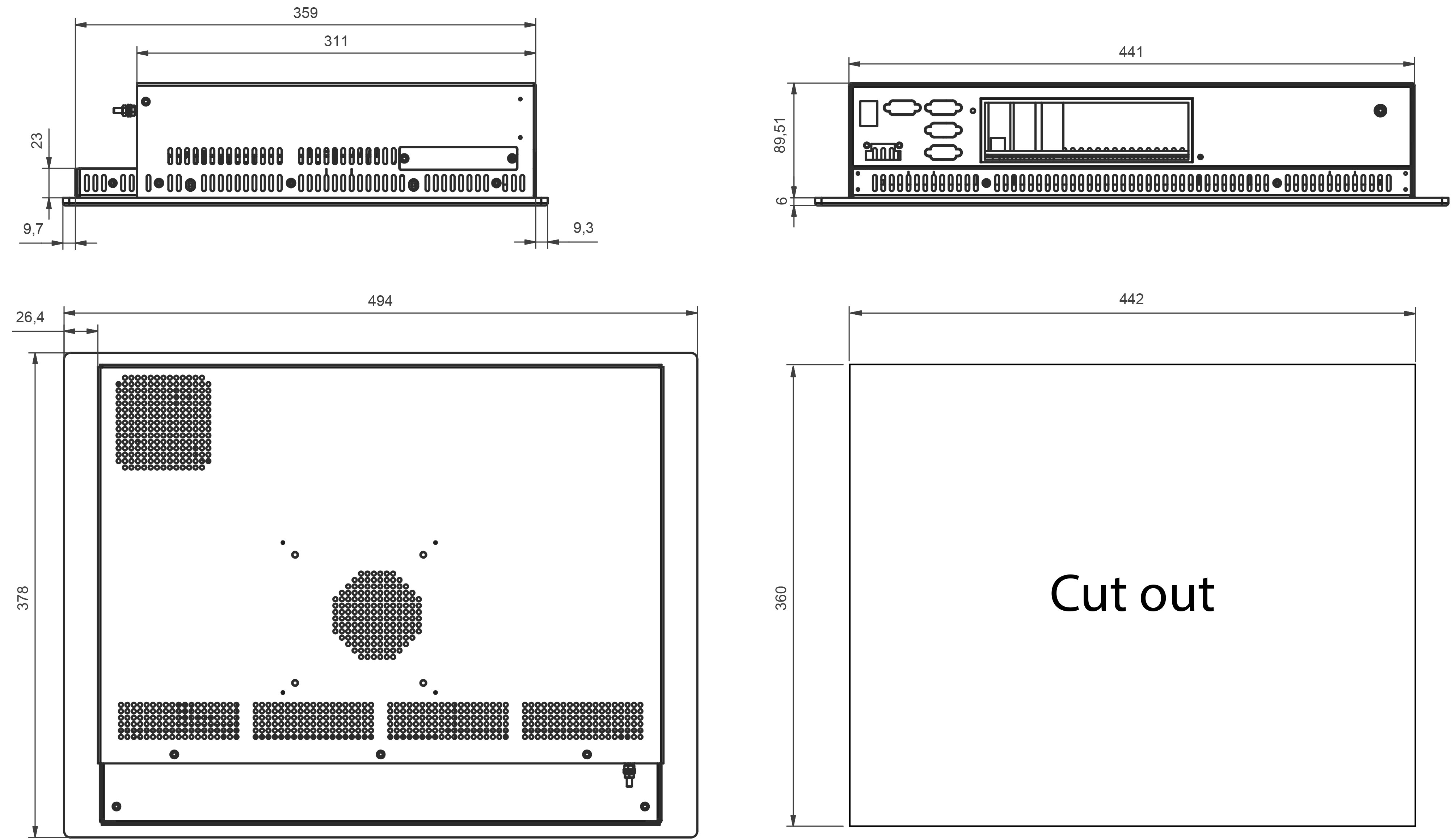 PPCs: Panel Mount_Panel-PC_HAWK RF 19-BT [Aluminium silver]