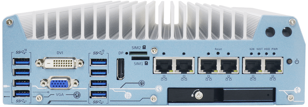 Rugged Embedded: Performance_Box-PC_GOLUB 7000-NC | Barebone [NC, 6x GigE]