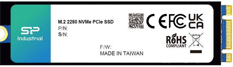 APROtech GmbH_Components_Accessories_M.2 2280 (NVMe PCIe Gen. III x4) SSD, TLC [0°C ~ 70°C] - 256GB