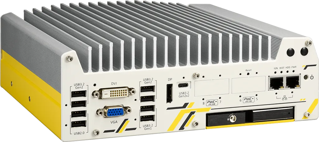 Rugged Embedded: Performance_Box-PC_GOLUB 9100VTC | Barebone [4x M12 w/PoE+]
