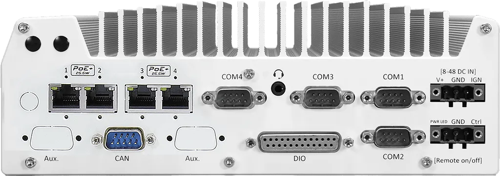 Rugged Embedded: Performance_Box-PC_GOLUB 9104VTC | Barebone [4x PoE+]