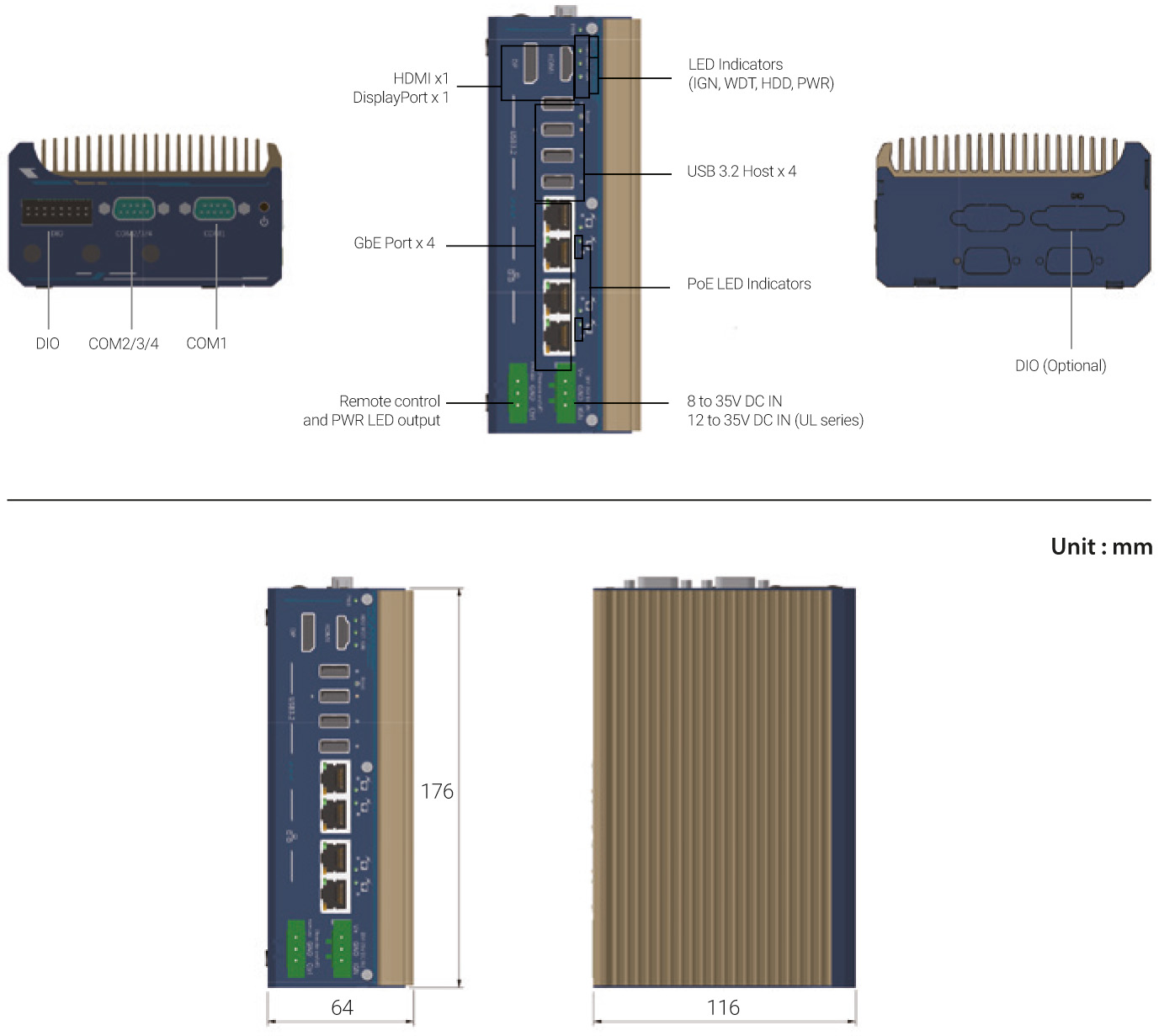 _Box-PC_GOLUB 715 | Intel® Core™ i3-N305 [w/4x PoE+]