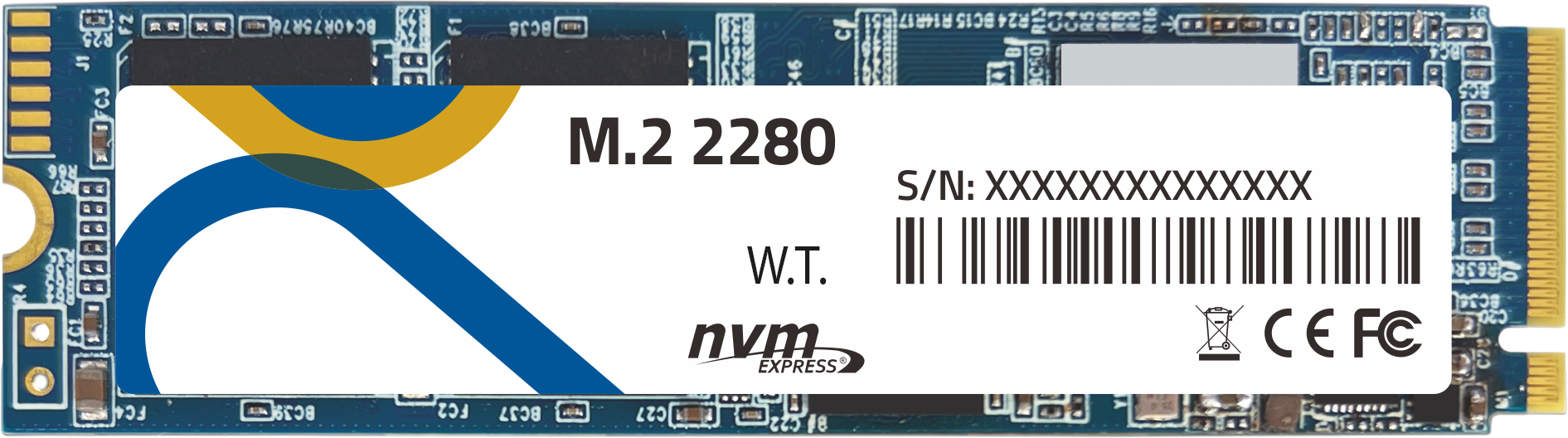 Systemkomponenten [kein Direktverkauf] _Components_Accessories_M.2 2280 (NVMe PCIe) W.T. SSD, TLC [-20°C ~ 75°C] - 128GB